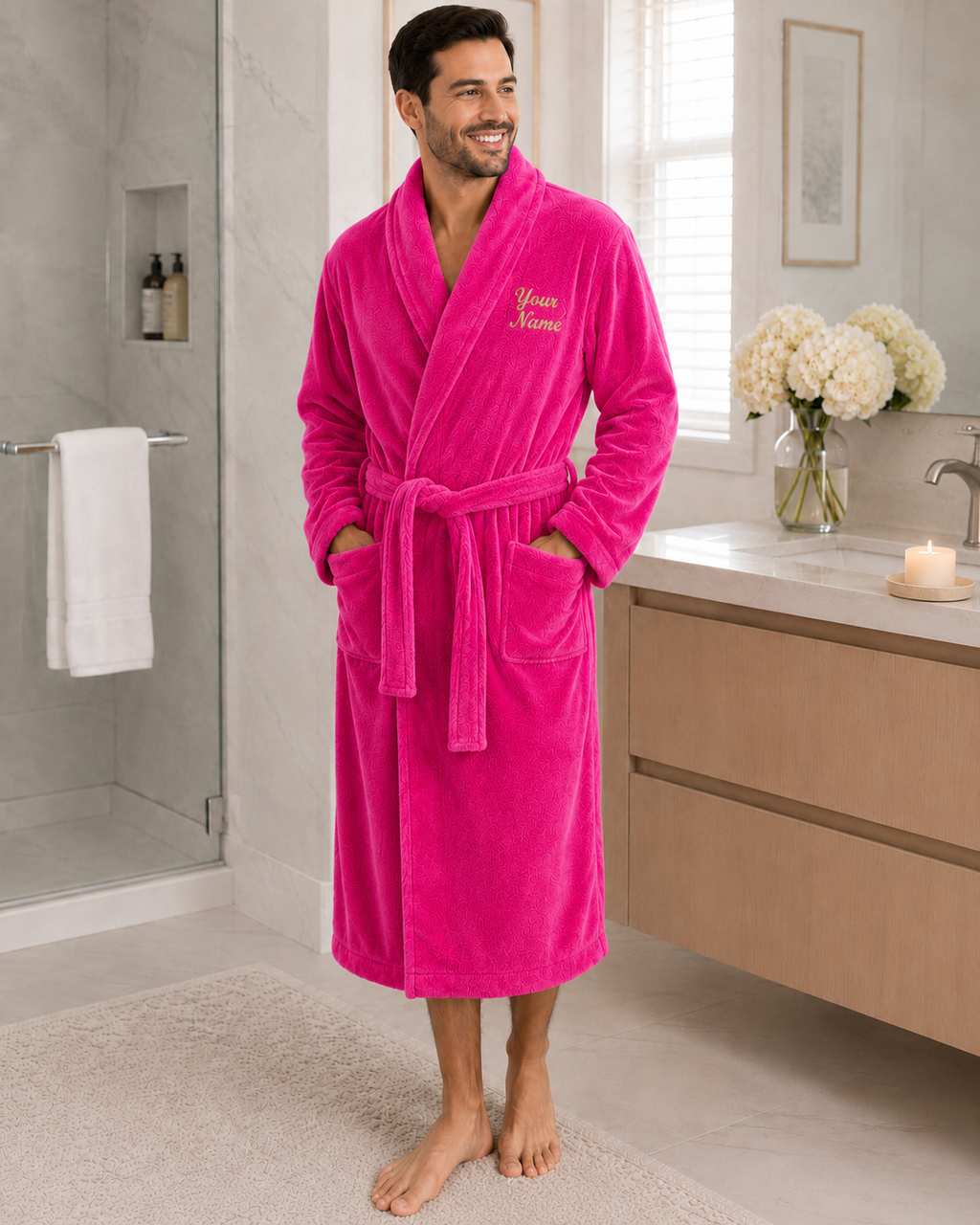 Personalized Men’s Bathrobe