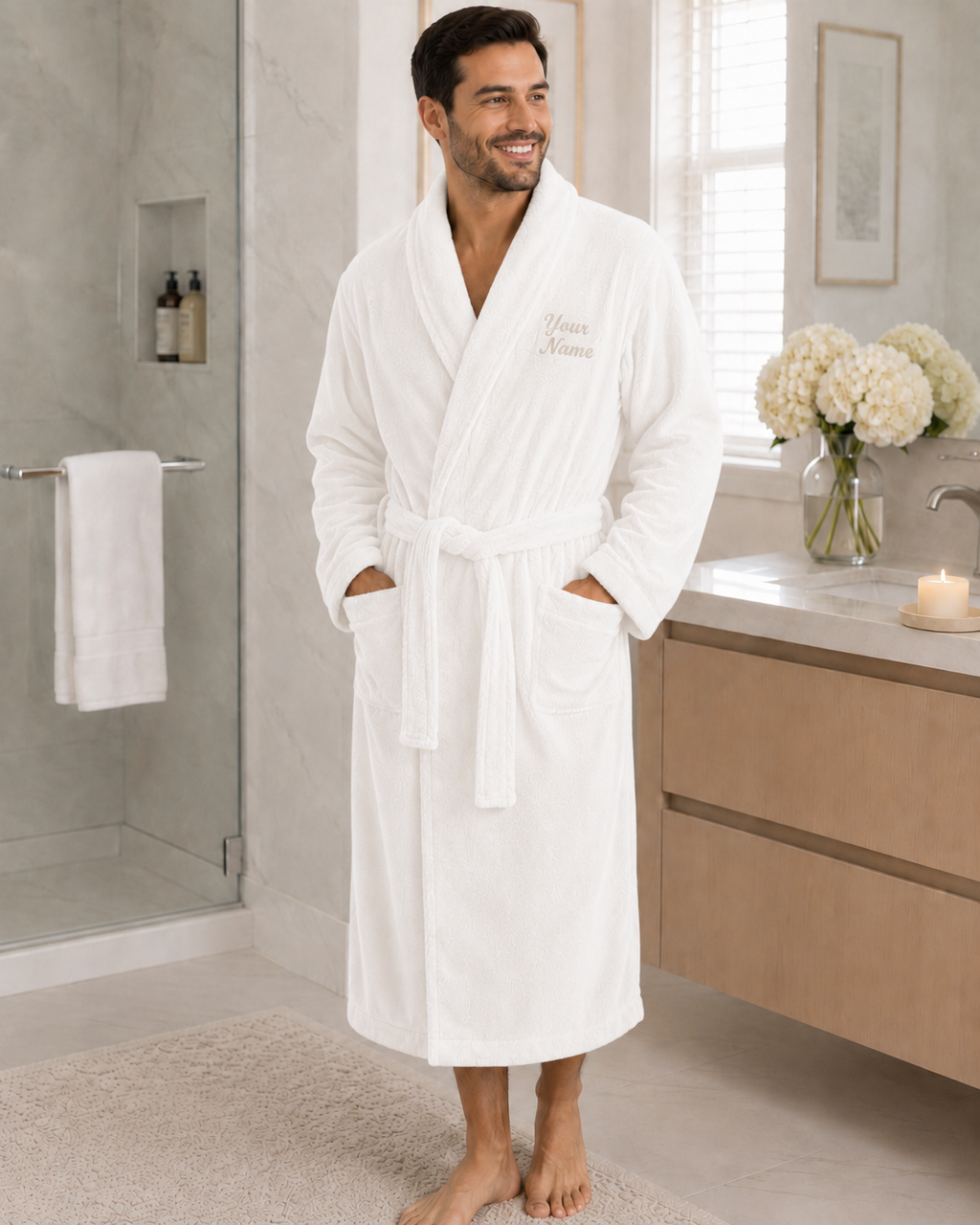 Personalized Men’s Bathrobe