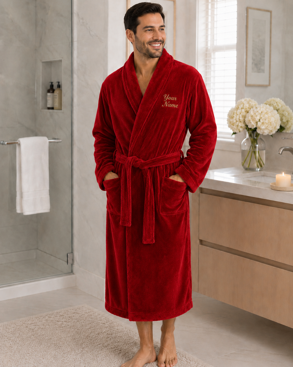 Personalized Men’s Bathrobe