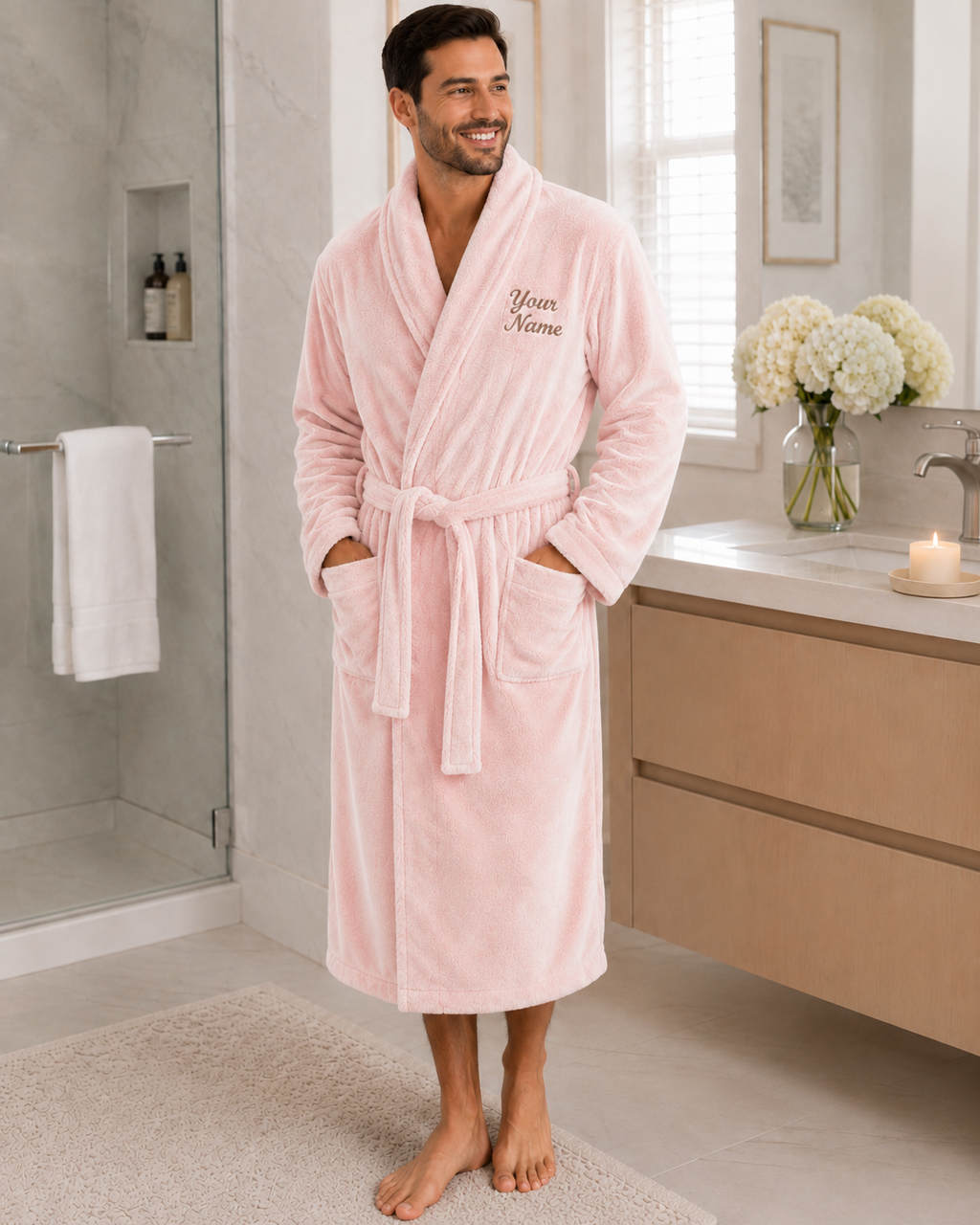 Personalized Men’s Bathrobe