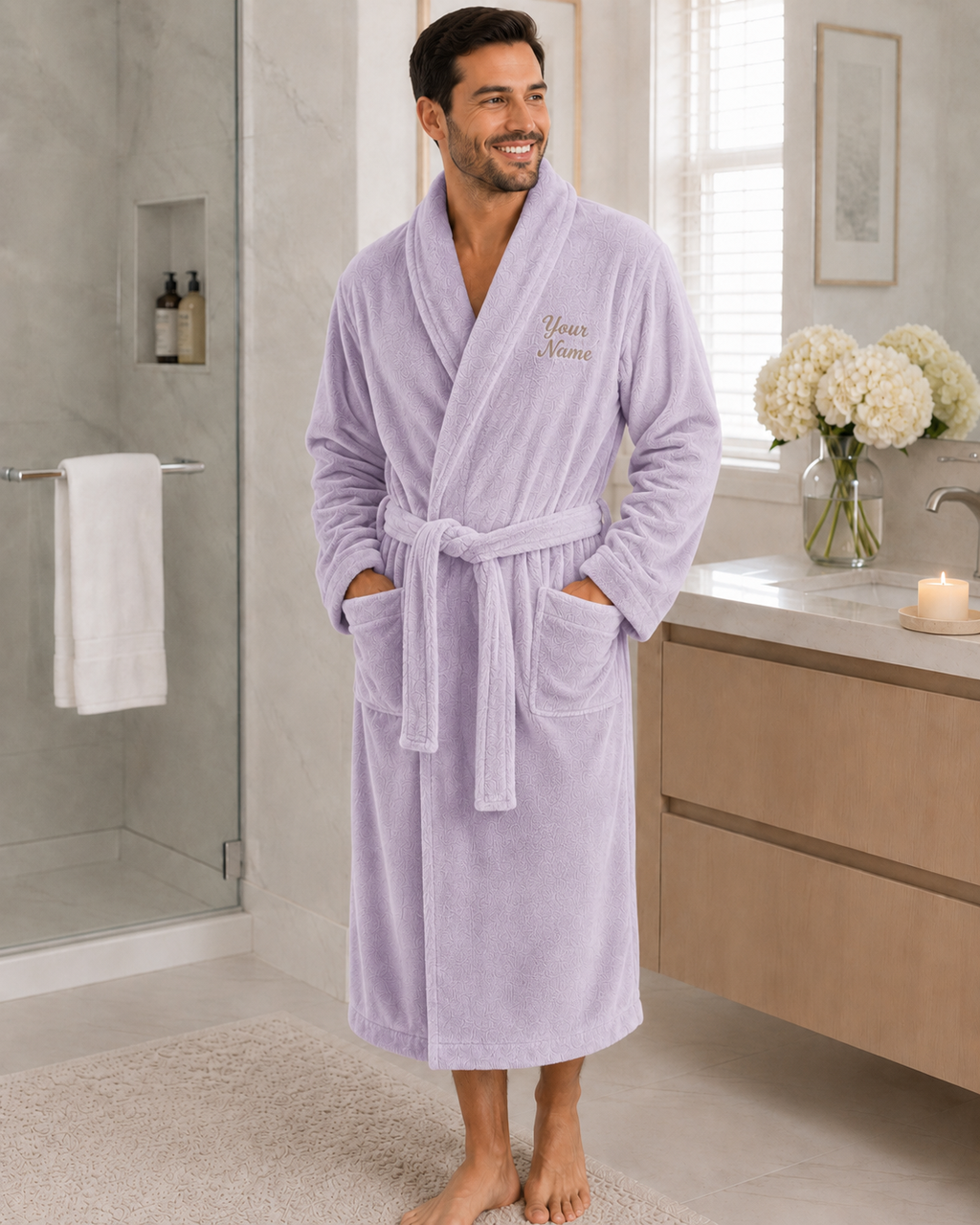 Personalized Men’s Bathrobe