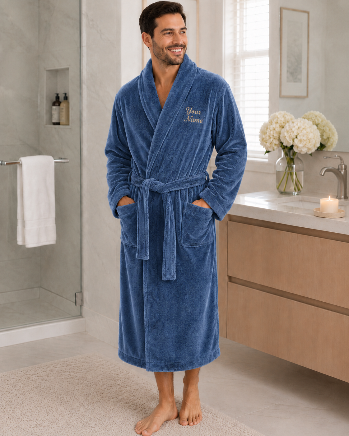 Personalized Men’s Bathrobe
