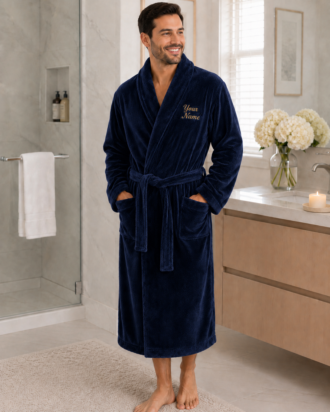 Personalized Men’s Bathrobe