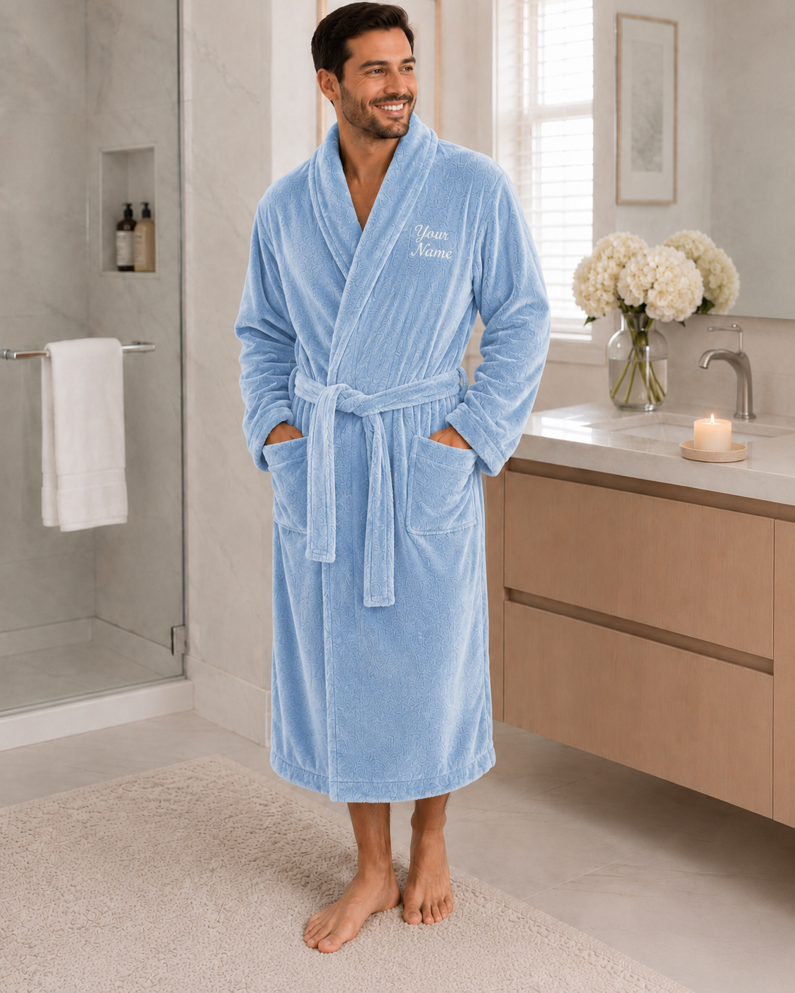 Personalized Men’s Bathrobe