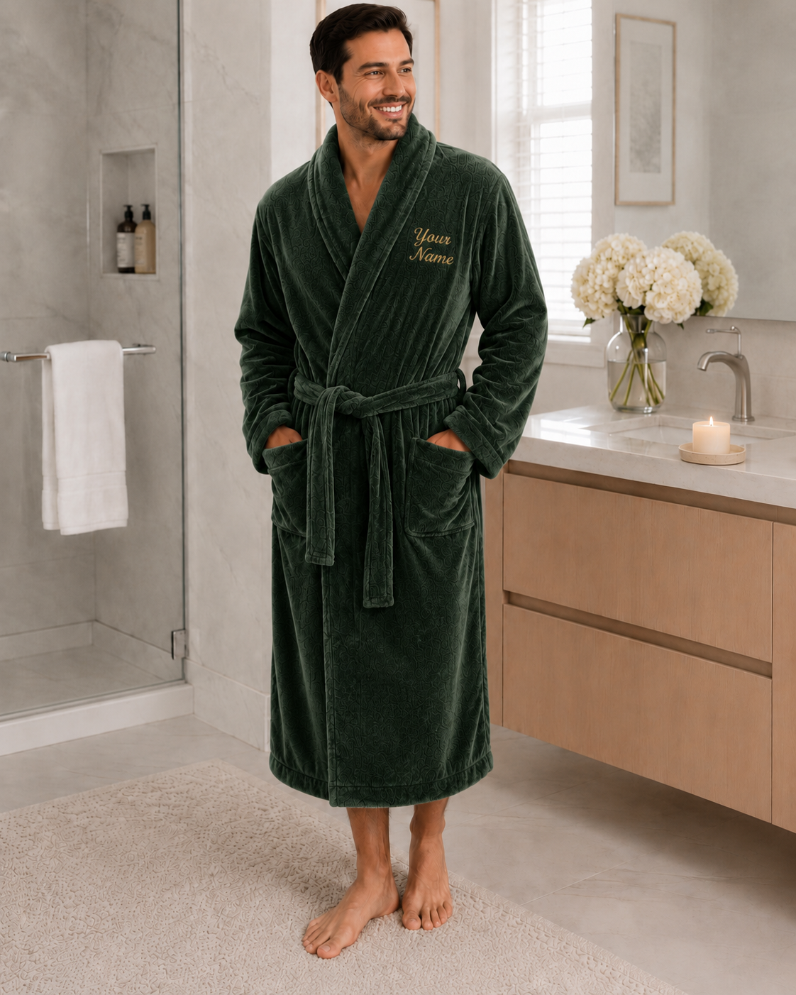 Personalized Men’s Bathrobe