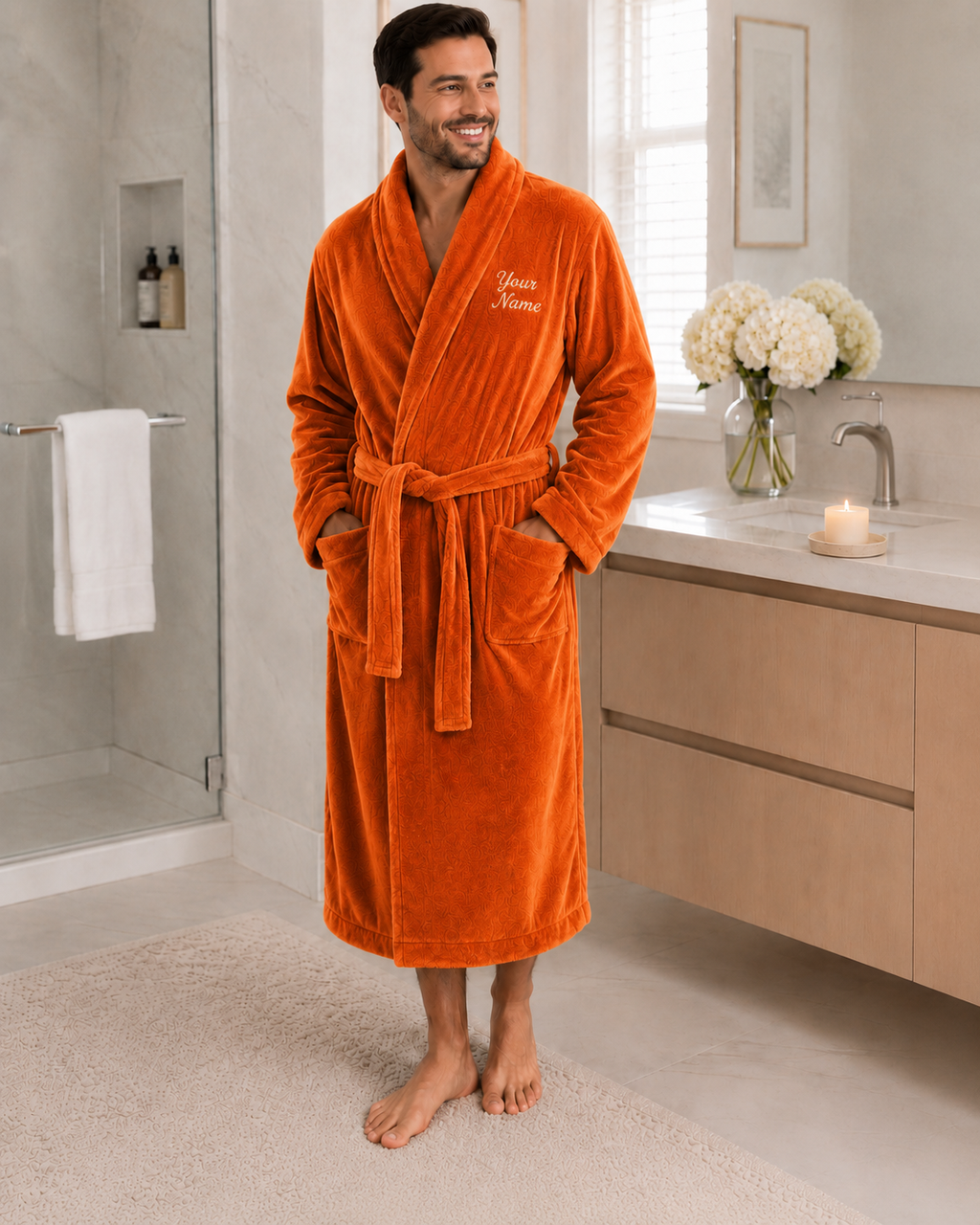 Personalized Men’s Bathrobe