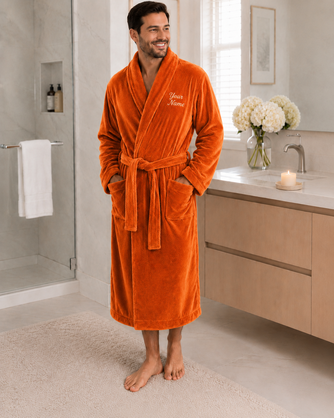 Personalized Men’s Bathrobe
