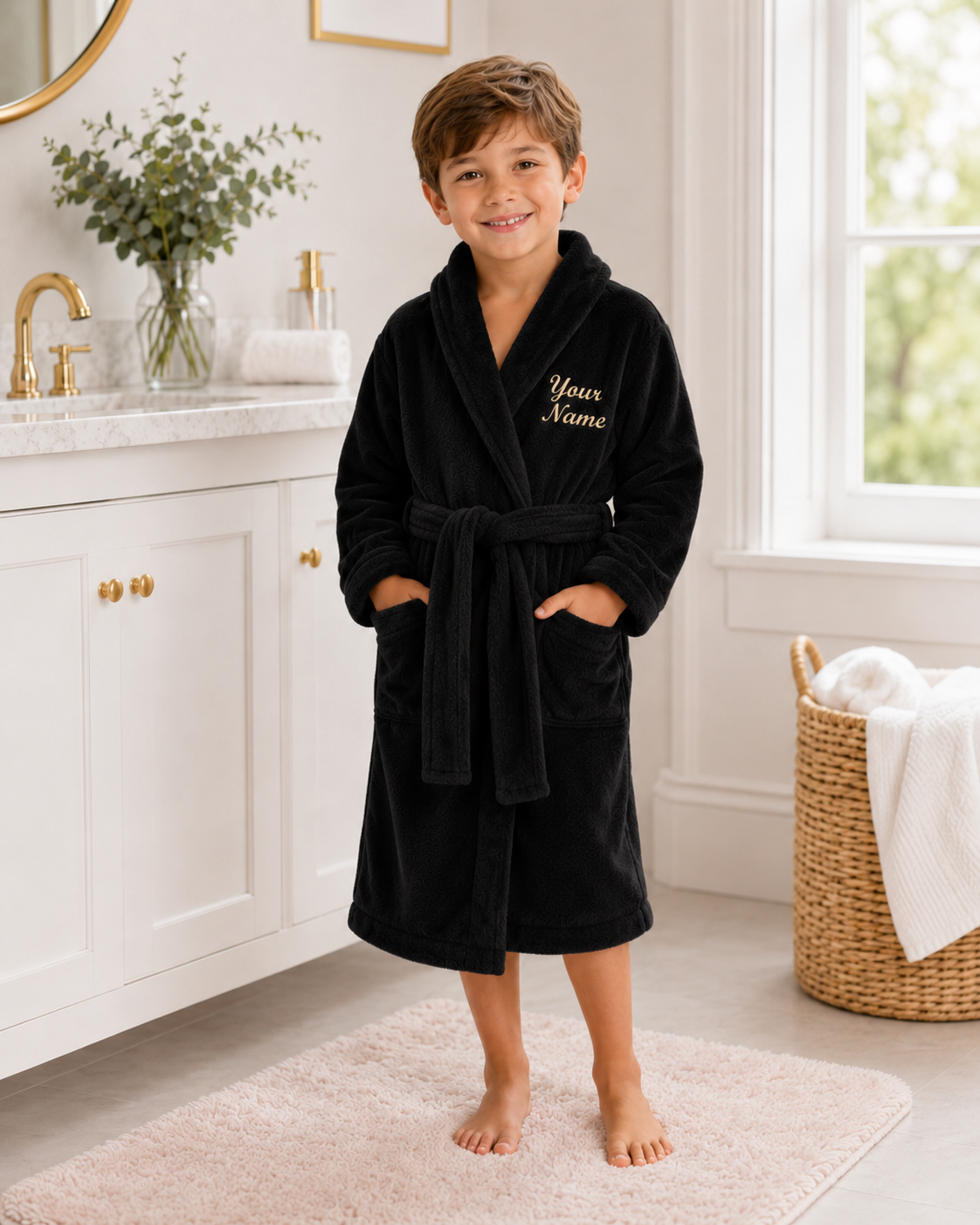 Personalized Boys’ Bathrobe