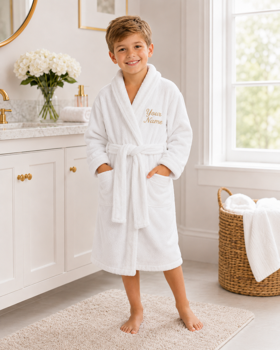 Personalized Boys’ Bathrobe