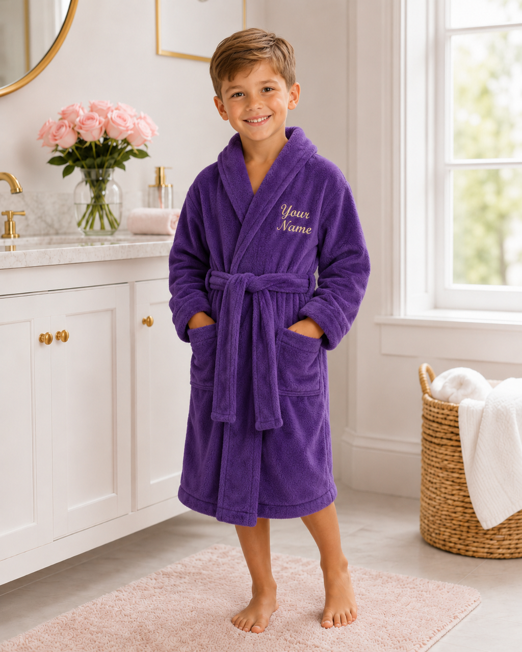 Personalized Boys’ Bathrobe