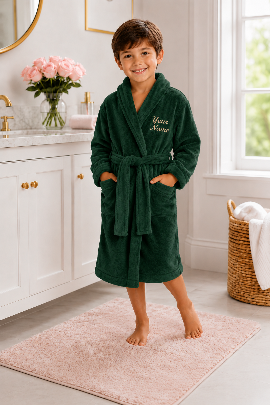 Personalized Boys’ Bathrobe