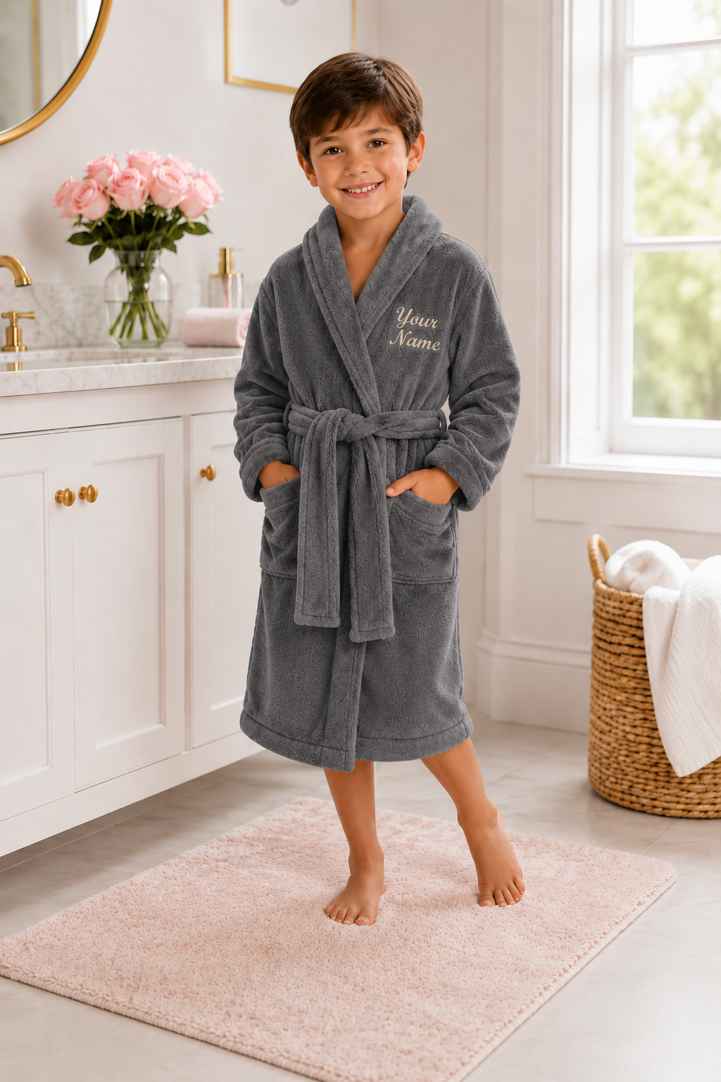 Personalized Boys’ Bathrobe